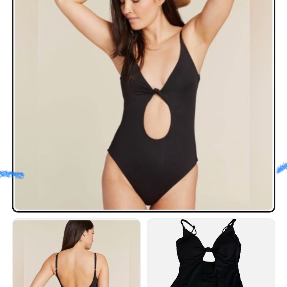 Andie Black One Piece Swimsuit Santorini